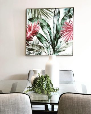 TROPICS | this art piece adds a good dash of personality to this dining space 
#localepropertyagents